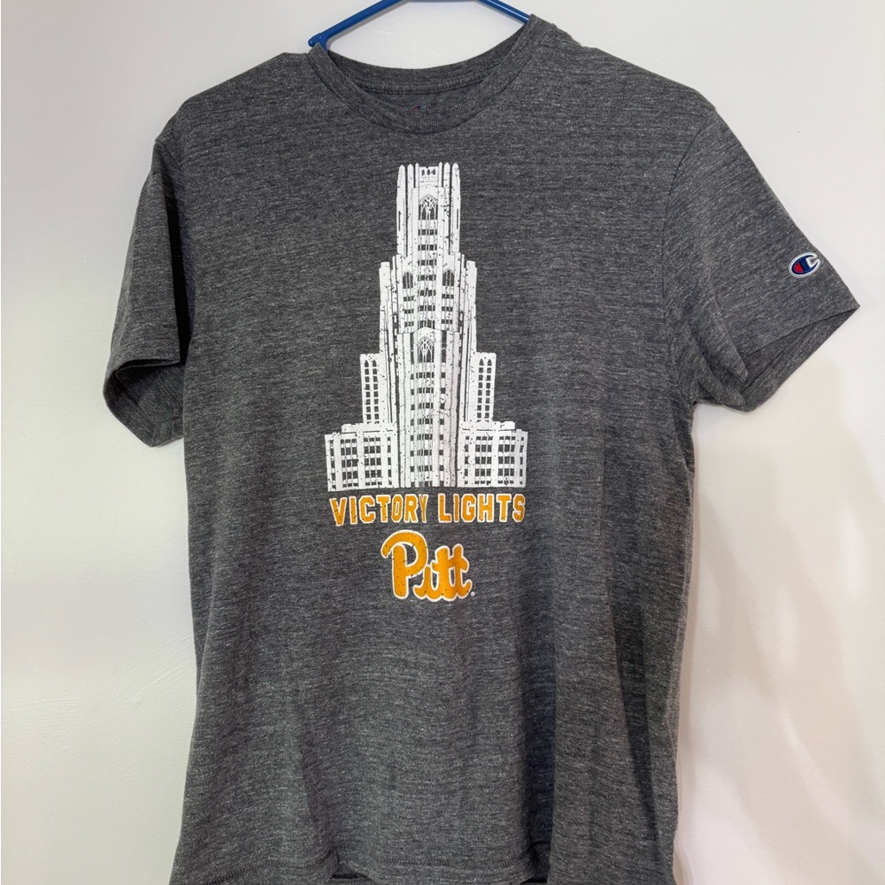 Men’s Pitt Gray Champion Victory Lights T-shirt